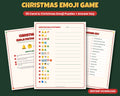 Christmas Carol Emoji Pictionary – 30 Puzzles with Answer Key