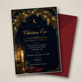 Christmas Eve Dinner Party Invitation – Editable Canva Template