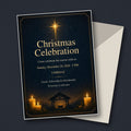 Church Christmas Celebration Invitation – Editable Canva Template