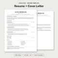 Executive resume template and cover letter – classic ATS-friendly editable Word resume, US Letter and A4