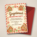 Gingerbread Decorating Party Invitation – Editable Canva Template