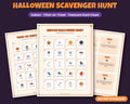 Halloween scavenger hunt and treasure hunt for kids – printable clue cards
