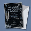 40th Birthday Winter Cocktail Party Invitation – Editable Canva Template