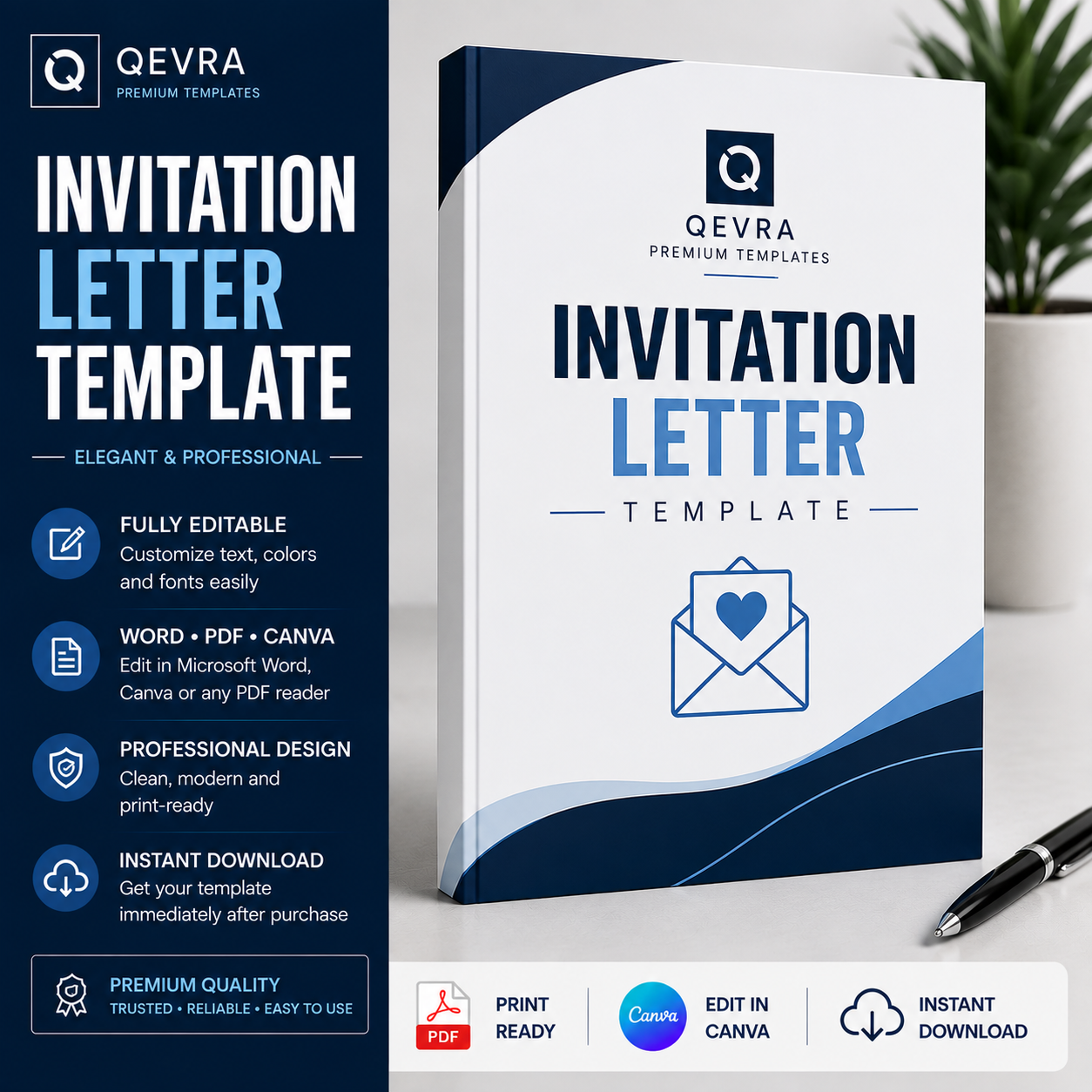 Invitation Letter Template | Editable Word, PDF & Canva