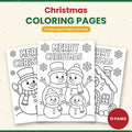 Christmas Coloring Pages for Kids – 13 Printable Holiday Coloring Sheets