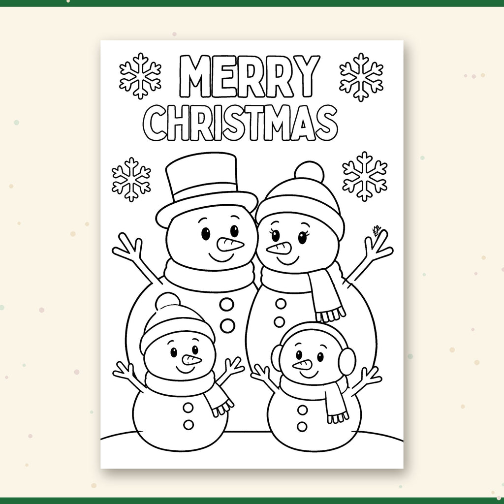 Christmas Coloring Pages for Kids – 13 Printable Holiday Coloring Sheets