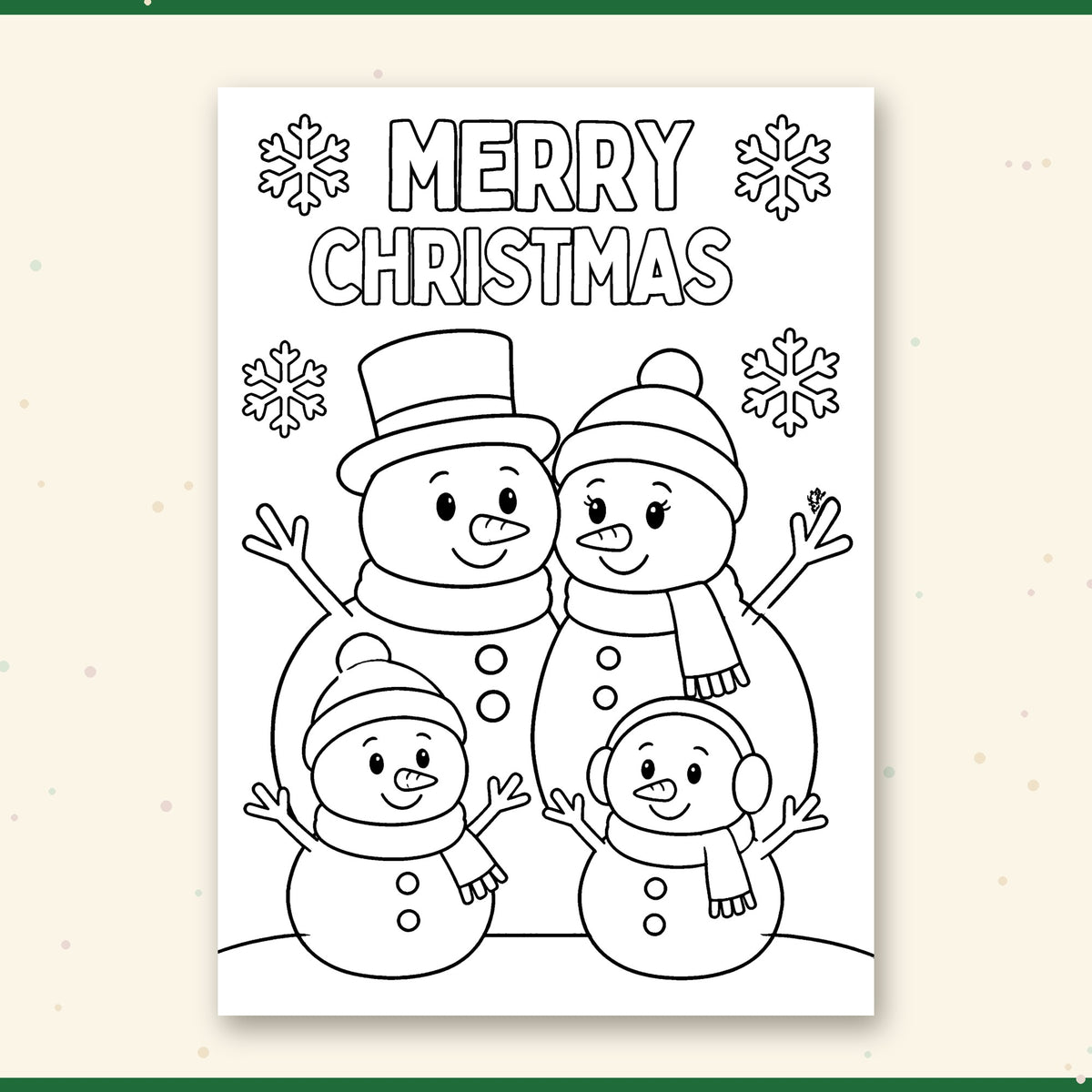 Christmas Coloring Pages for Kids – 13 Printable Holiday Coloring Sheets