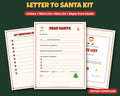 Letter to Santa Kit – Wish List, Nice List & Reply from Santa