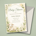 Little Lamb Baby Shower Invitation – Fillable PDF & Editable Canva Template
