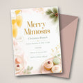 Merry Mimosas Christmas Brunch Invitation – Editable Canva Template