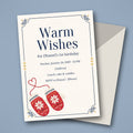 Mitten First Birthday Party Invitation – Editable Canva Template