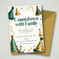 Countdown with Family New Year's Eve Party Invitation – Editable Canva Template