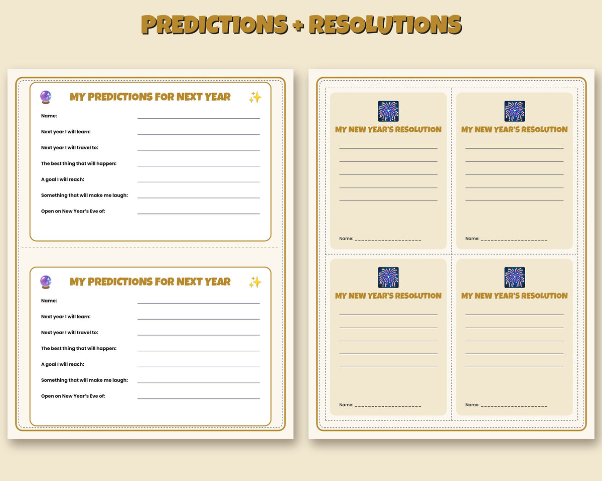 New Year's Eve Game Pack – Time Capsule, Predictions & More