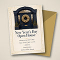 New Year's Day Open House Invitation – Editable Canva Template