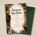 Christmas Open House Invitation – Editable Canva Template
