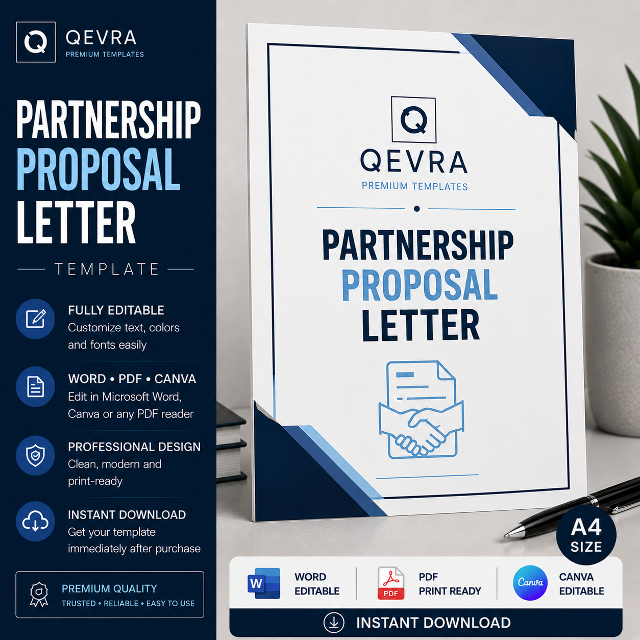 Partnership Proposal Letter Template | Editable Word, PDF & Canva