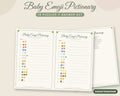Baby Emoji Pictionary Game with Answer Key – Printable Baby Shower Game (Sage Green)
