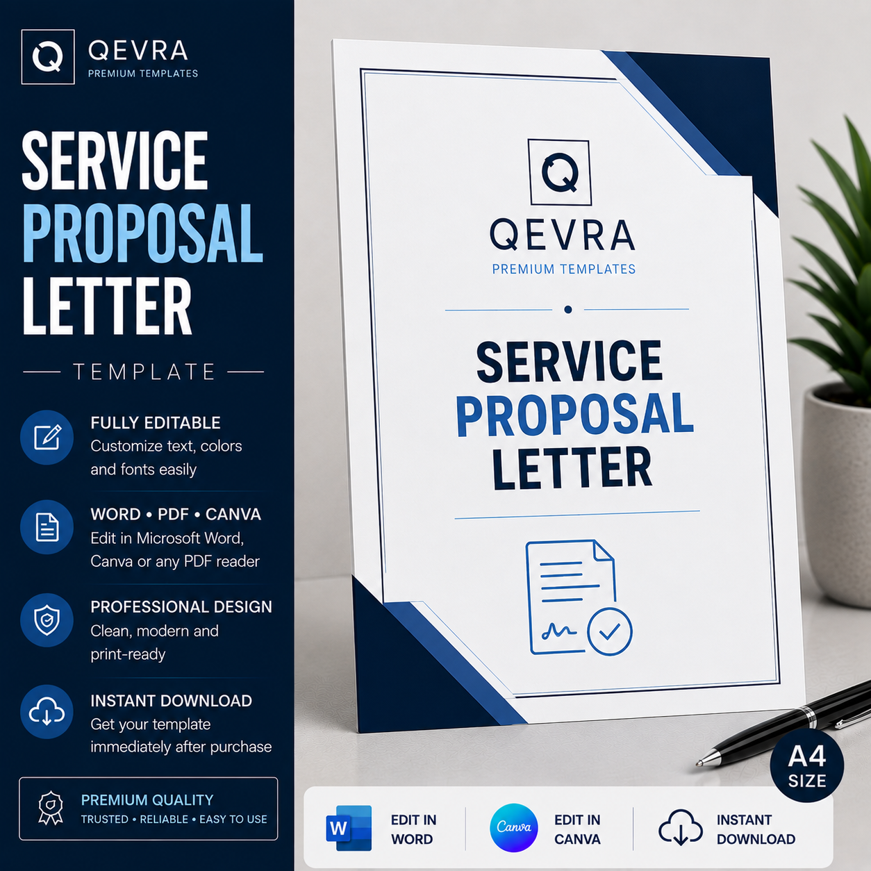 Service Proposal Letter Template | Editable Word, PDF & Canva