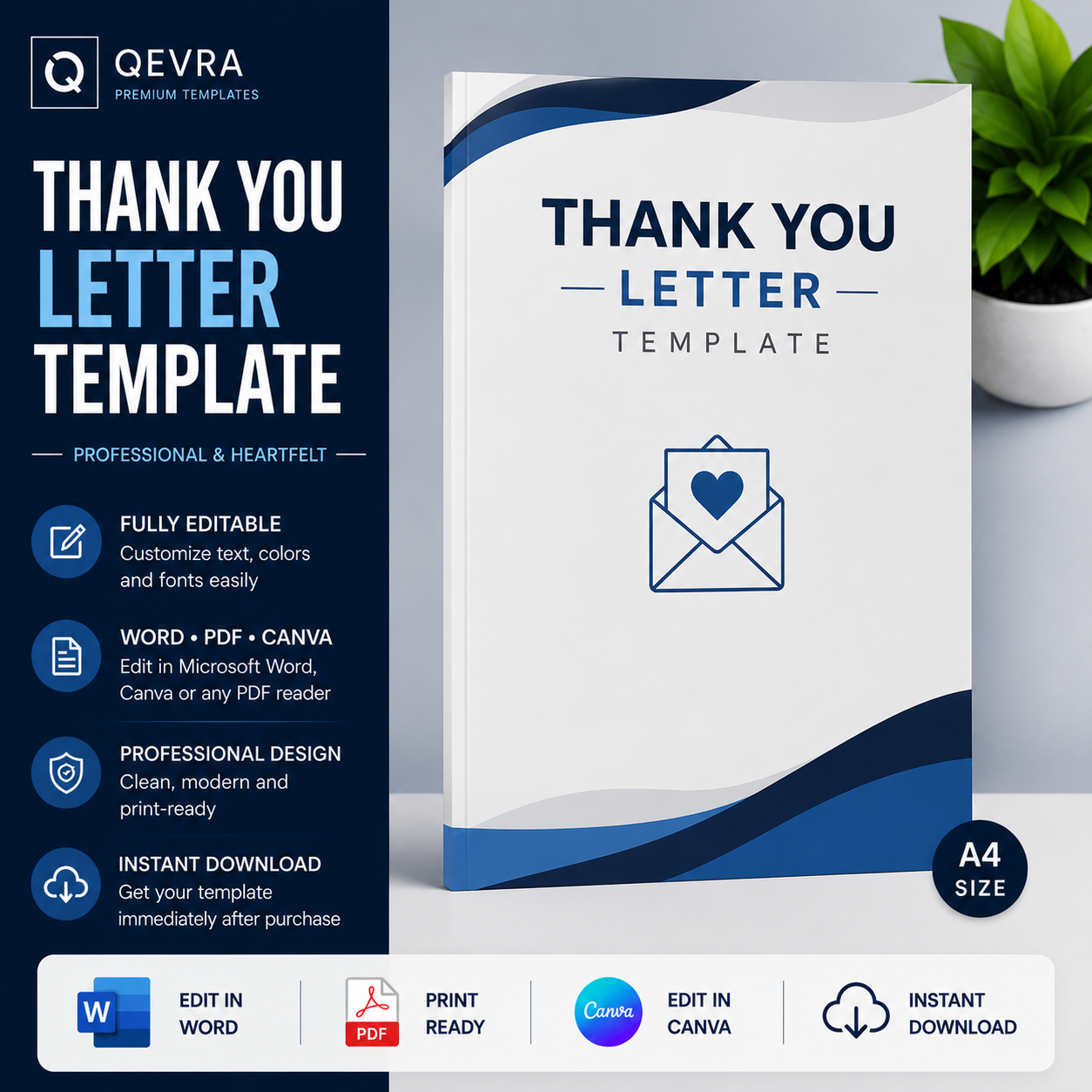 Thank You Letter Template | Editable Word, PDF & Canva