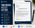 Two Weeks Notice Letter Template | Editable Word, PDF & Canva