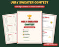 Ugly Sweater Contest Kit – Ballots & Award Certificates