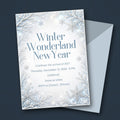 Winter Wonderland New Year's Eve Invitation – Editable Canva Template